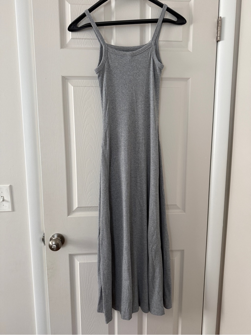 Universal Thread Grey Ribbed Knit Maxi Dress - Picture 3 of 4
